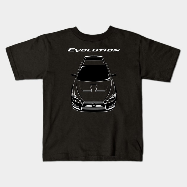 Lancer Evolution X Evo 10 2008-2016 Kids T-Shirt by jdmart